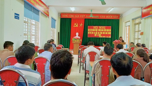 Ban Tuyên giáo Huyện uỷ Quảng Hòa triển khai thực hiện hiệu quả  các nhiệm vụ trên mặt trận tư tưởng - văn hóa