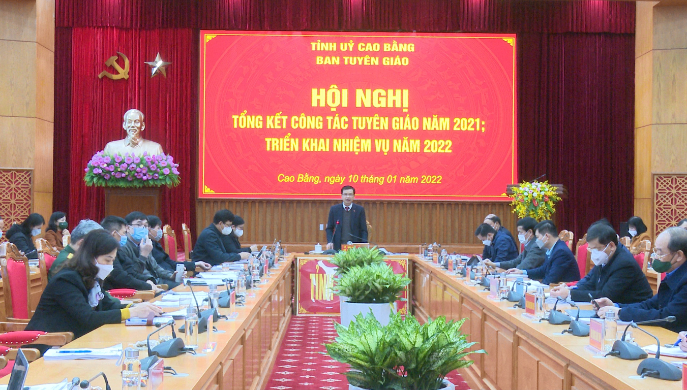 Ban Tuyên giáo Tỉnh uỷ triển khai nhiệm vụ năm 2022.