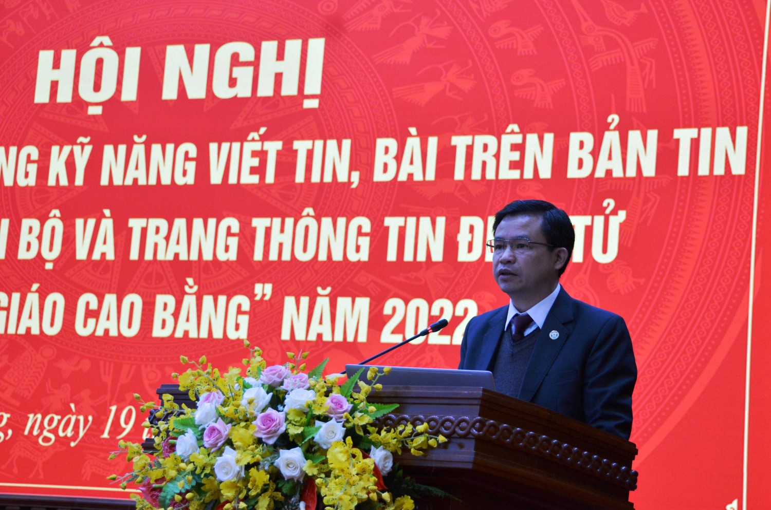 Đồng chí Bế Thanh Tịnh, Ủy viên Ban Thường vụ, Trưởng Ban Tuyên giáo Tỉnh ủy triển khai đề án của Tỉnh ủy