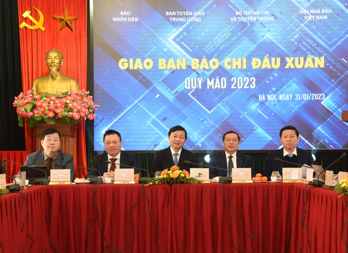 Hội nghị Giao ban báo chí đầu xuân diễn ra sáng 31/1 tại trụ sở Báo Nhân Dân