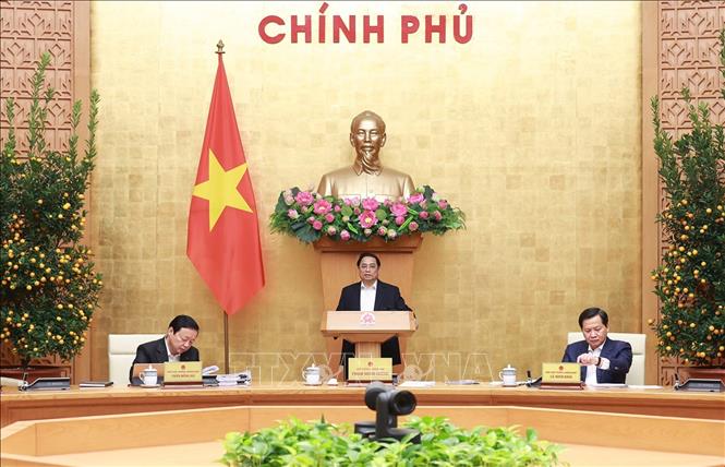 Thủ tướng Phạm Minh Chính chủ trì Phiên họp Chính phủ thường kỳ tháng 01 năm 2023