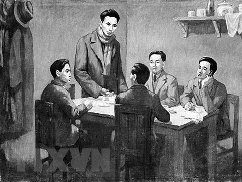 Hội nghị thành lập Đảng Cộng sản Việt Nam ngày 03/02/1930 (Ảnh tư liệu)